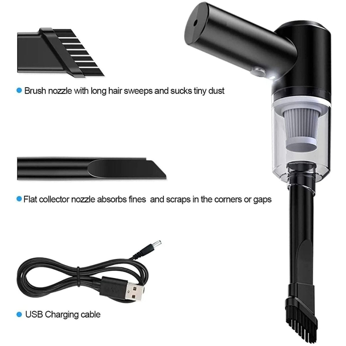 Portable Air Duster & Wireless Vacuum Cleaner – 2-in-1 Cordless